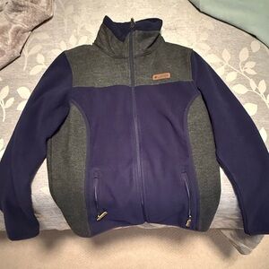 Columbia Women's Gray and Blue full zip Jacket